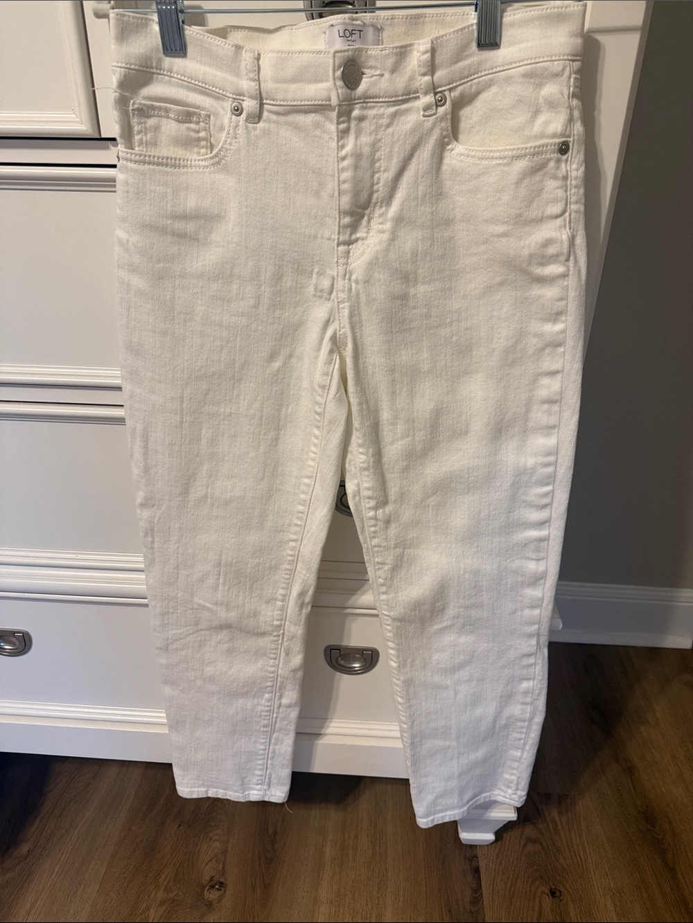 LOFT White boyfriend Jeans